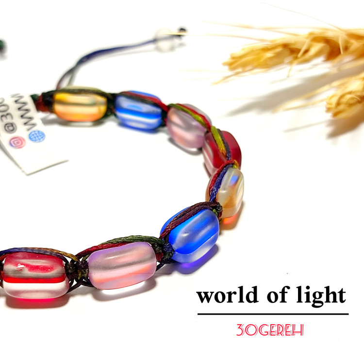 دستبند سنگ سنتتیک مون استون آزمایشگاهی تراش مستطیل خاص چهار رنگ