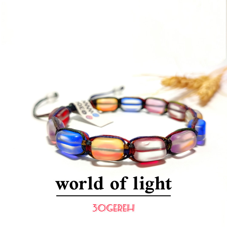 دستبند سنگ سنتتیک مون استون آزمایشگاهی تراش مستطیل خاص چهار رنگ