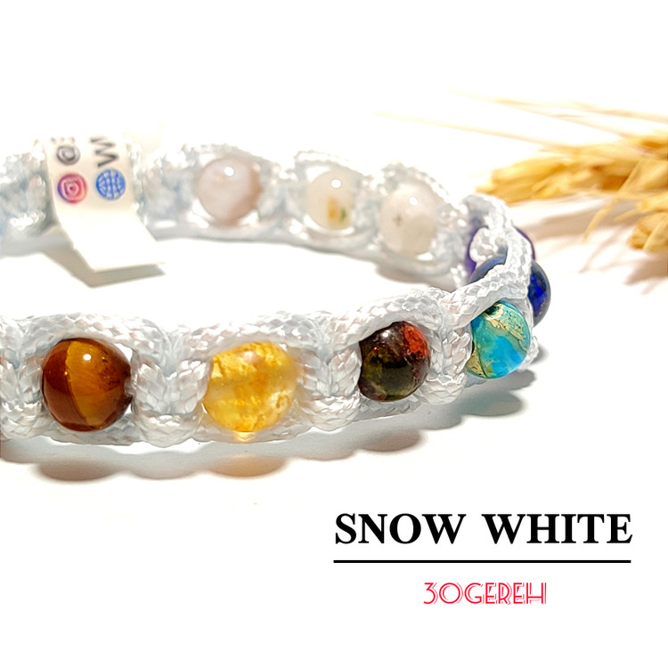 دستبند سنگی هفت چاکرا اصل