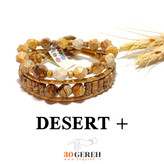 ست دستبند سنگی اصل جاسپر پیکچر دو تایی