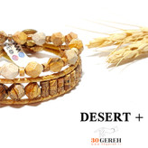 ست دستبند سنگی اصل جاسپر پیکچر دو تایی