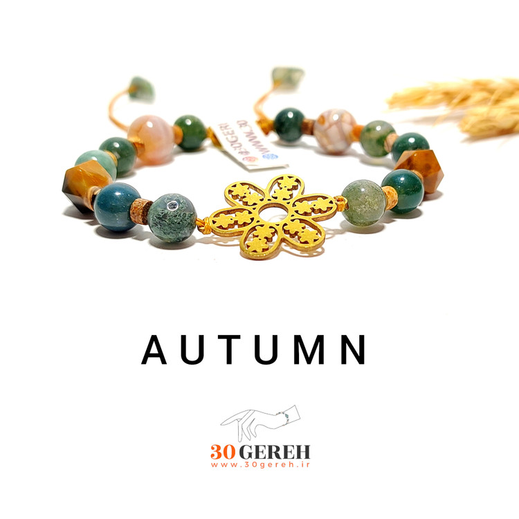 دستبند سنگ معدنی اصل با پلاک استیل فری سایز شناسنامه دار