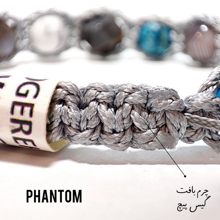 دستبند سنگی اصل 5 سنگ فیروزه هائولیت لابرادوریت بوتسوانا جاسپر دستبند خیال