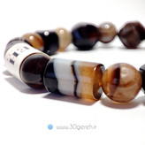 دستبند سنگی اصل و خاص کشی انواع سنگ عقیق معدنی و طبیعی