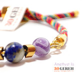 دستبند سنگی هفت چاکرای اصل و خاص با مارشال هفت رنگ جدید و کمیاب