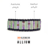 دستبند سنگی خاص الیوم با سنگ آونتورین و آمیتیست اصل درجه یک دستبند الیوم