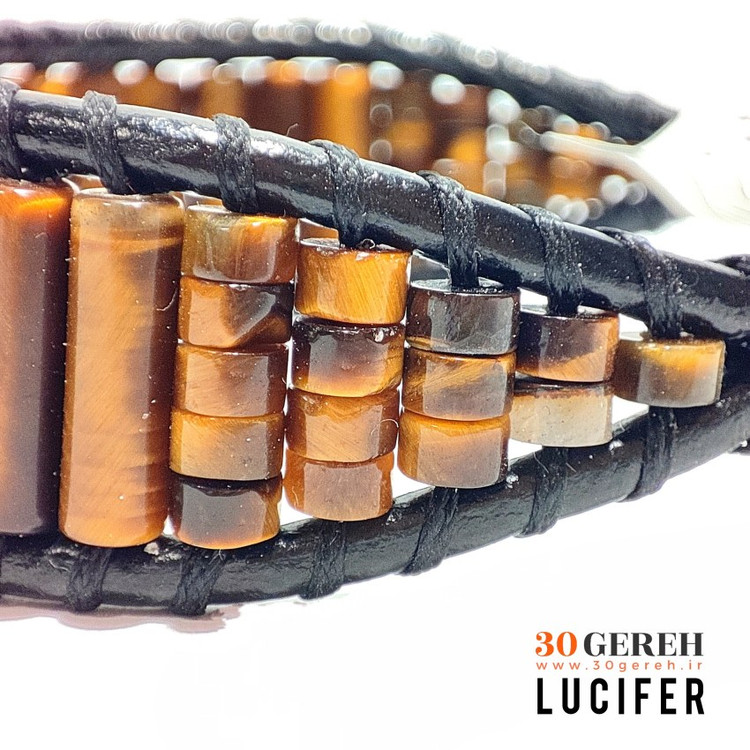 دستبند سنگی چشم ببر درجه یک اصل و معدنی دستبند سنگی لوسیفر