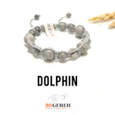 دستبند سنگی با بافت چرمی سنگ جاسپر پیکاسو اصل دستبند دلفین