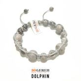 دستبند سنگی با بافت چرمی سنگ جاسپر پیکاسو اصل دستبند دلفین