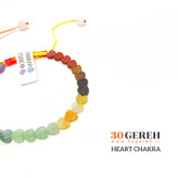 دستبند سنگی هفت چاکرای اصل با جدیدترین تراش سنگ های معدنی دستبند سنگ قلب چاکرا