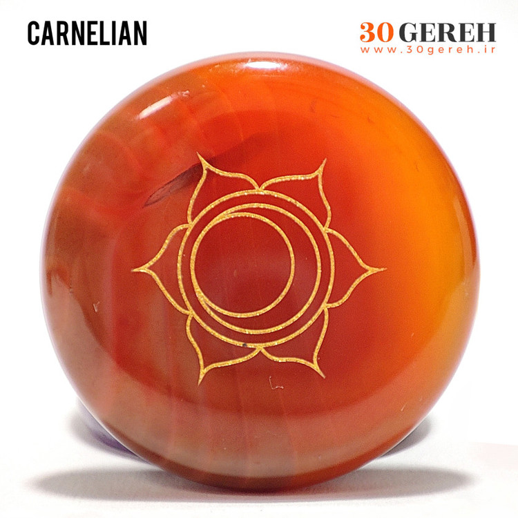 سنگ های هفت چاکرا با تراش سکه ای سنگ های اصل با حکاکی نماد چاکرا ها