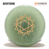 سنگ های هفت چاکرا با تراش سکه ای سنگ های اصل با حکاکی نماد چاکرا ها