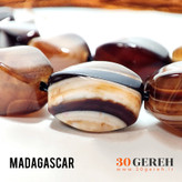 تسبیح سنگی اصل درجه یک سنگ عقیق ماداگاسکار اورجینال