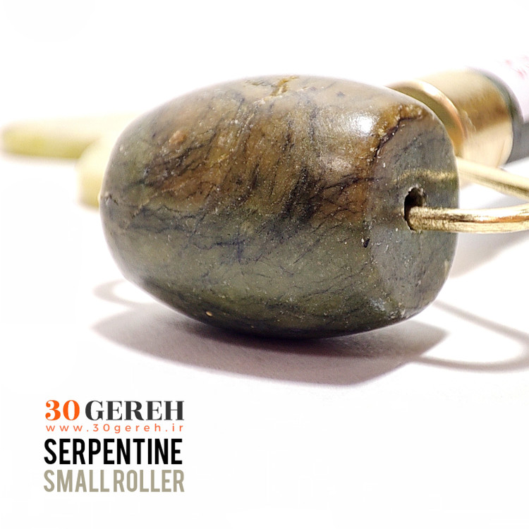 رولر و گواشای سنگ یشم سرپانتین اصل معدنی رولر ماساژور سنگی صورت