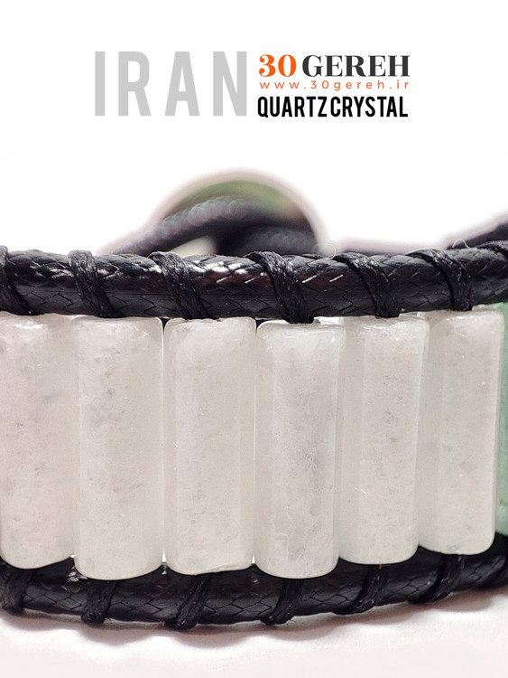 دستبند سنگ های آونتورین جاسپر قرمز کریستال کوارتز اصل معدنی اولین دستبند سنگی نشان پرچم ایران در کشور