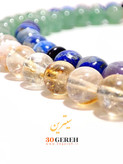 اولین اثر فاخر تسبیح تمام سنگی هفت چاکرا اصل معدنی در سی گره