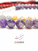 اولین اثر فاخر تسبیح تمام سنگی هفت چاکرا اصل معدنی در سی گره