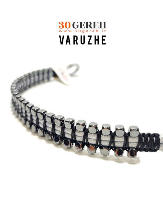 دستبند سنگ حدید جواهری خاص دستبند سنگی واروژ