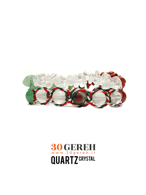 اولین دستبند سنگی دو ردیفه طراحی شده برای ایستادگی مردم عزیز ایران در سی گره