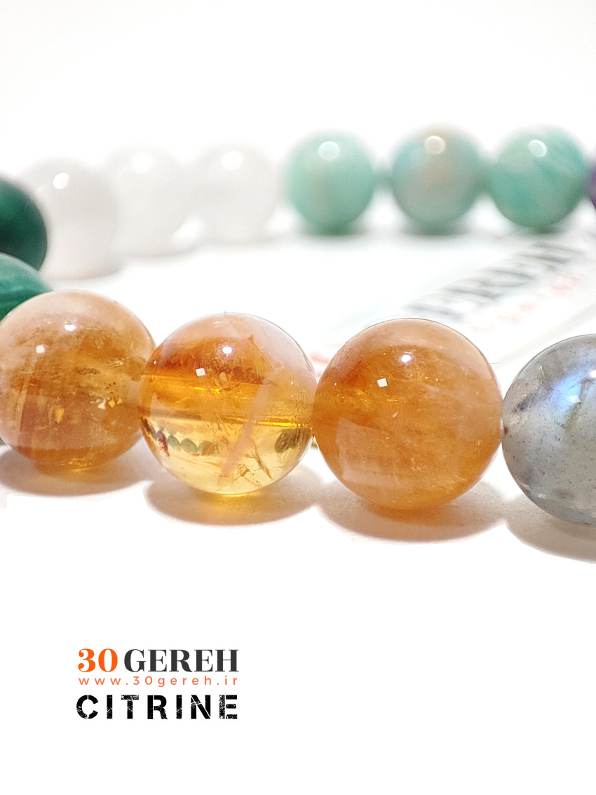 خاص ترین دستبند سنگی هفت چاکرای اصل طبیعی در ایران با کمیاب ترین سنگ ها