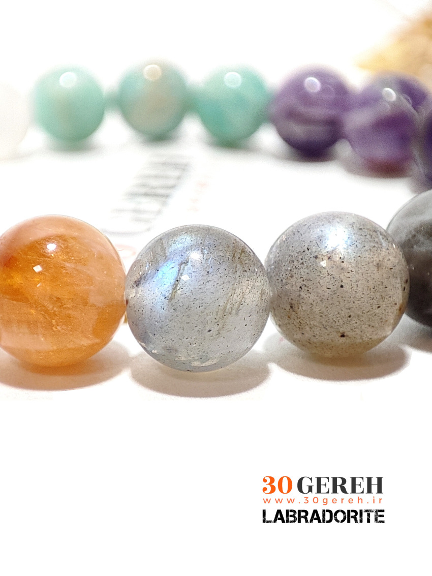 خاص ترین دستبند سنگی هفت چاکرای اصل طبیعی در ایران با کمیاب ترین سنگ ها