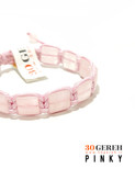 خاص ترین دستبند سنگی دخترانه فانتزی با سنگ رزکوارتز اصل تراش خاص دستبند پینکی